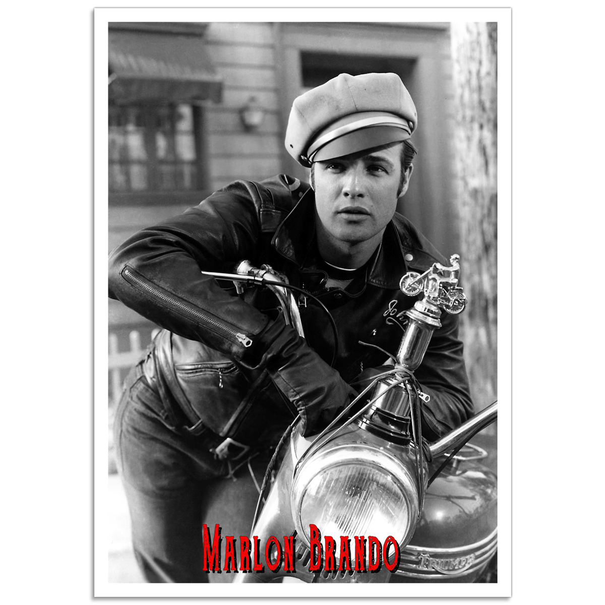 Hollywood Photographic Poster - Marlon Brando - The Wild One